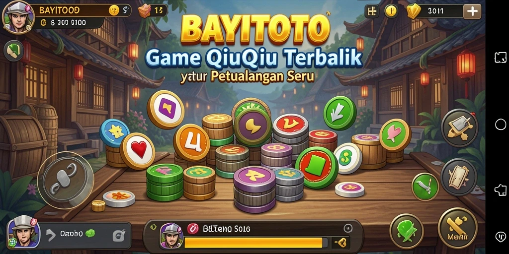 Screenshot gameplay BAYITOTO menunjukkan aksi seru dalam permainan QiuQiu.