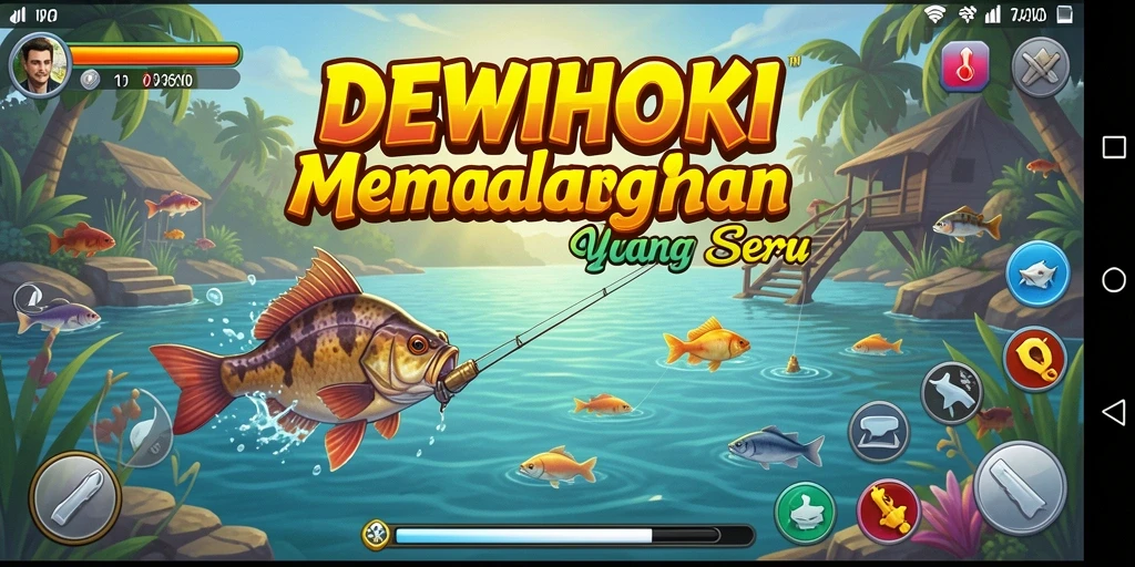 Tangkapan ikan yang mengesankan dalam gameplay DEWIHOKI.