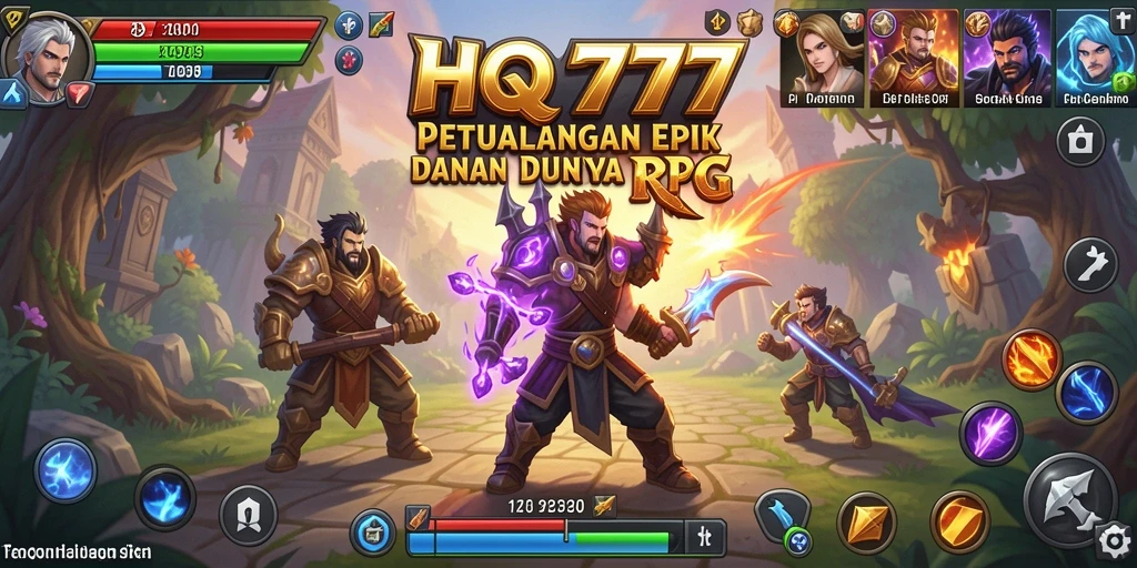 Tampilan gameplay HQ777 yang menarik dan mendebarkan di dunia RPG.