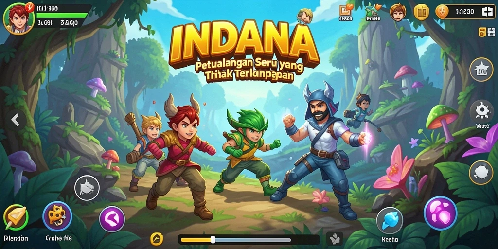 Tangkapan layar gameplay INDAAA dengan pemandangan yang memukau.