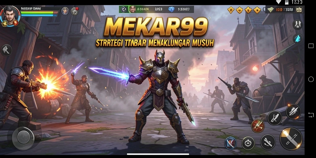 Tampilan aksi mendebarkan di MEKAR99, menampilkan strategi yang menantang.