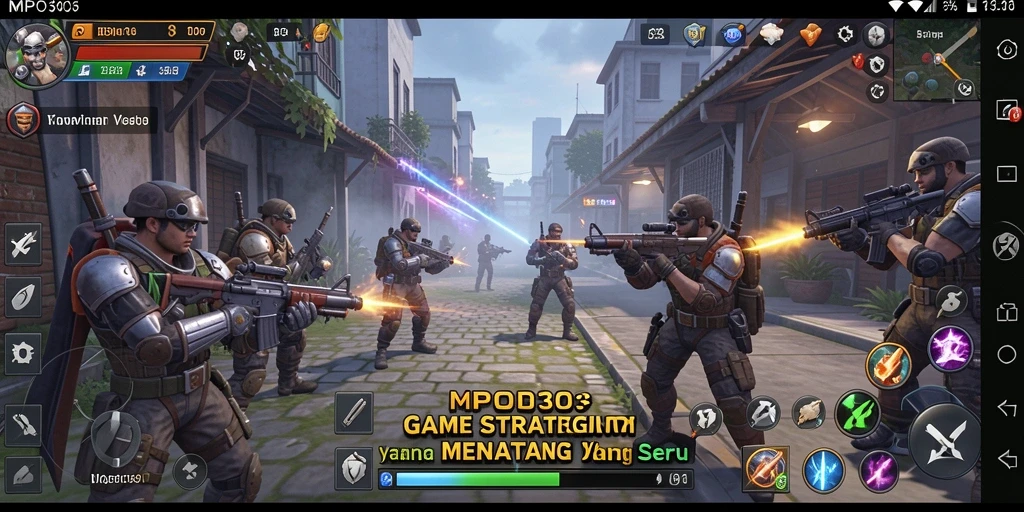 Screenshot MPO303 menampilkan aksi seru dalam gameplay strategi.