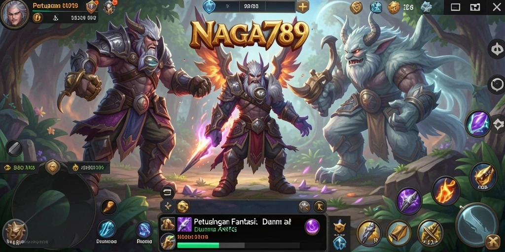 Screenshot NAGA789 menampilkan aksi pertarungan yang seru dan grafis memukau.