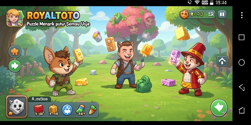 Tampilan gameplay ROYALTOTO yang menarik dan penuh teka-teki.